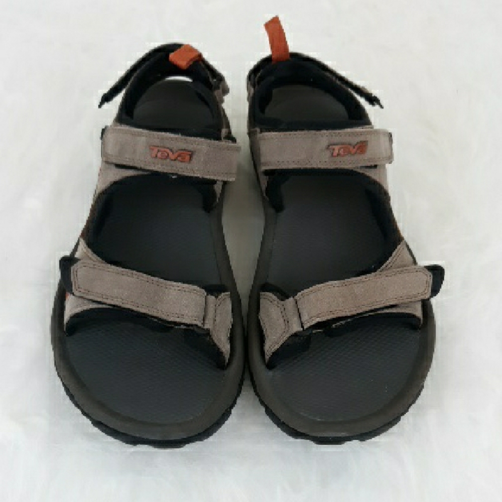 Teva Black and Tan Outdoor Sandals with Adjustable Straps